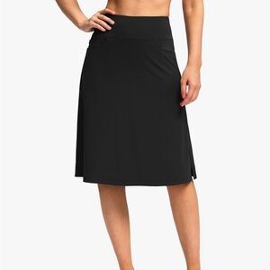 Viodia Travel Athletic Modest Midi Skort Skirt